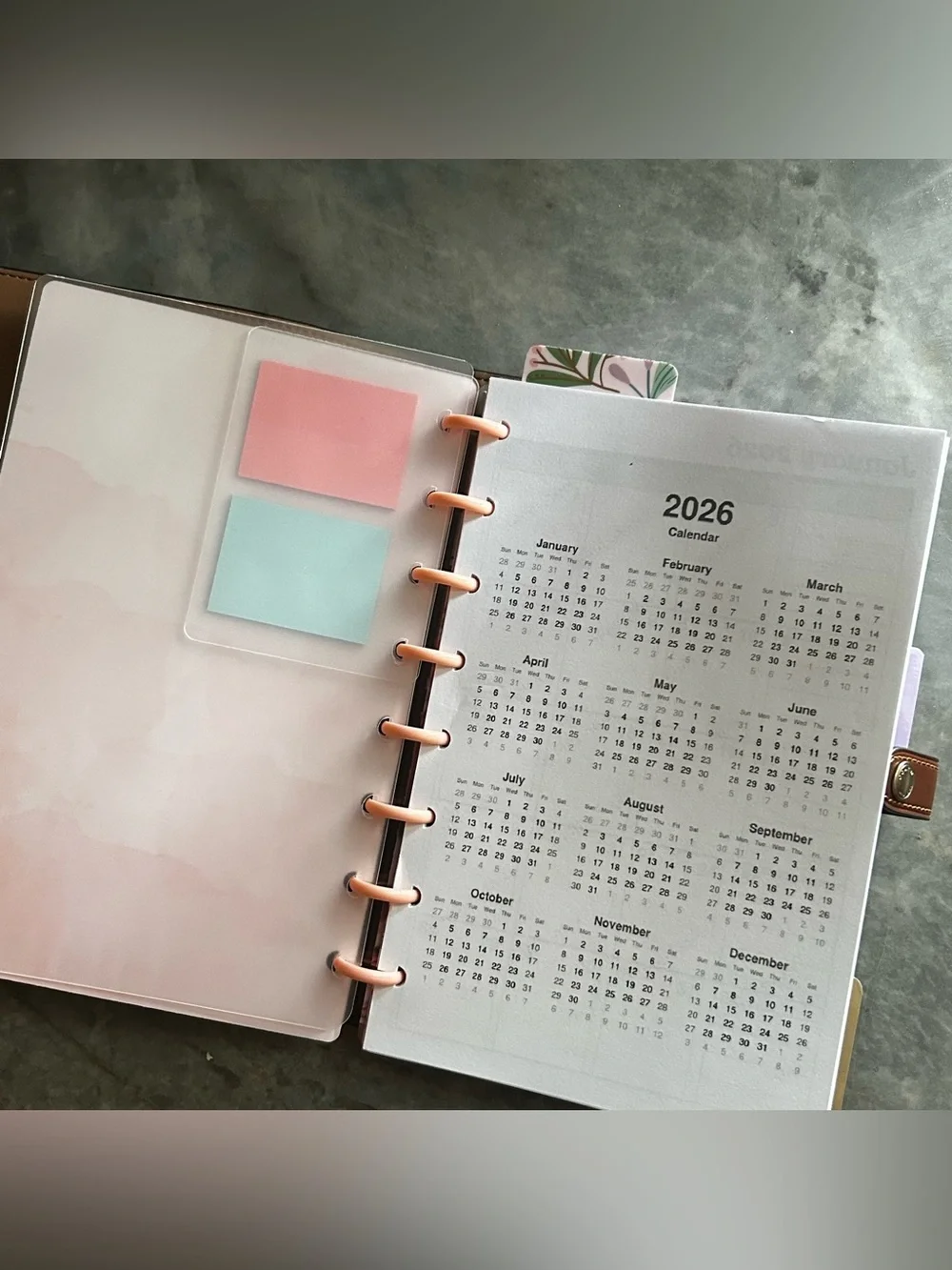 Planner / Agenda insert for Coach notebook cover
